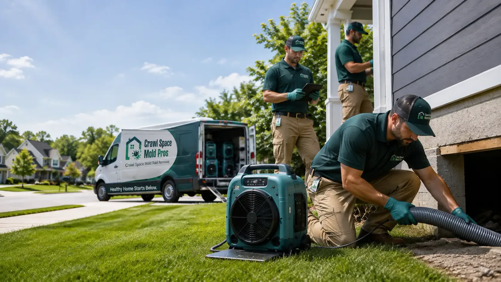 Crawl Space Mold Removal in Raymond, WA
